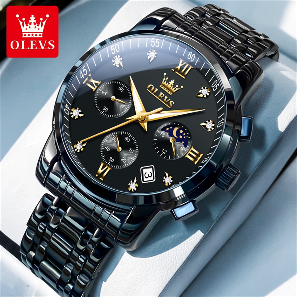 Luxury Watch Design - OLEVS Popular men's watches stainless steel