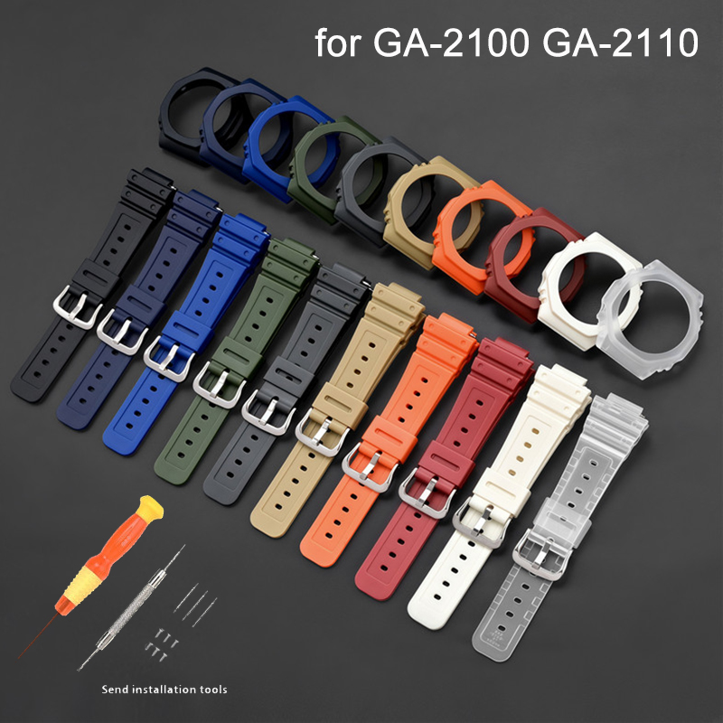 Luxury Watch G Shock - Rubber Watch Strap Case Bezel for