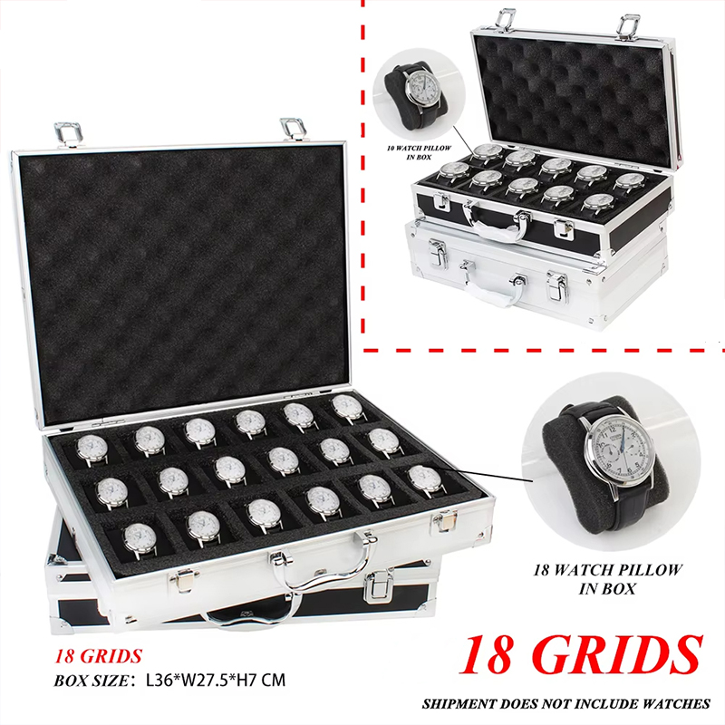 Portable 18 Girds Luxury Premi - огляд і ціна Luxury Watch Storage