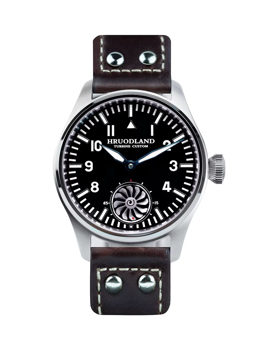 Hruodland 43mm Pilot Men's Man - огляд і ціна Tourbillon Movement Watch