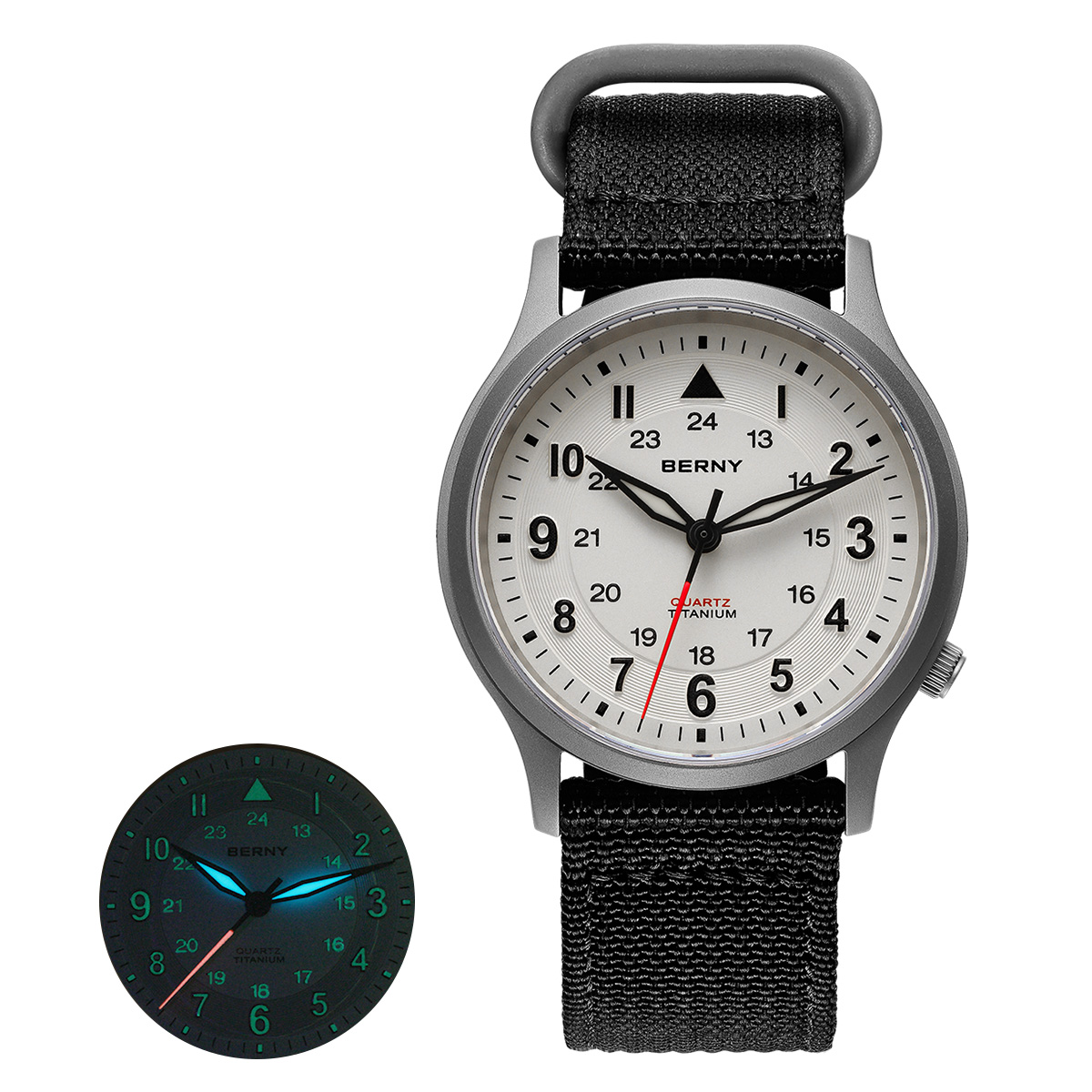 BERNY Titanium Watches for Men - огляд і ціна Field Watch Military