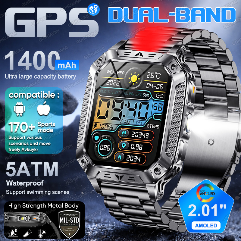 2026 Dual-band GPS Smart Watch - огляд і ціна Gmt Dual Timezone Watch