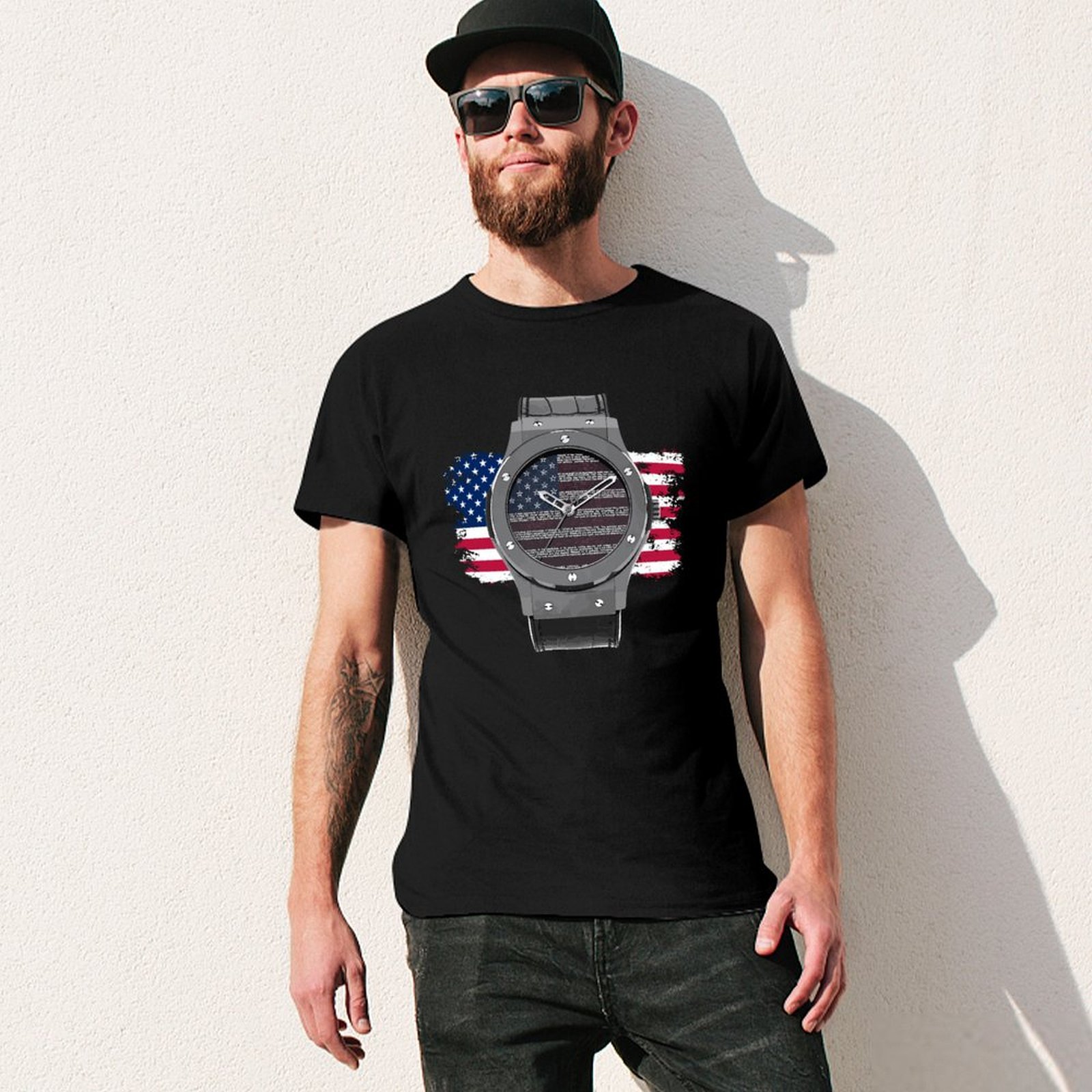 LUXURY WATCH DRAWING T-Shirt H - огляд і ціна Luxury Watch Drawing
