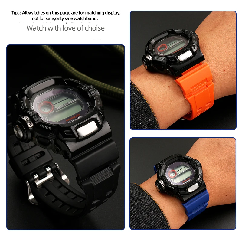 Silicone Rubber Watch Band For - огляд і ціна Luxury Watch G Shock