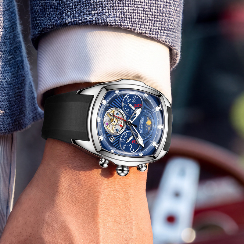 Men's Luxury Quartz Watch with - огляд і ціна Tourbillon Movement Watch