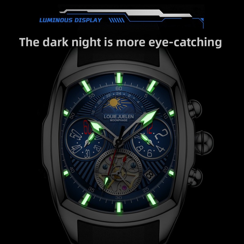 Men's Luxury Quartz Watch with - огляд і ціна Tourbillon Movement Watch