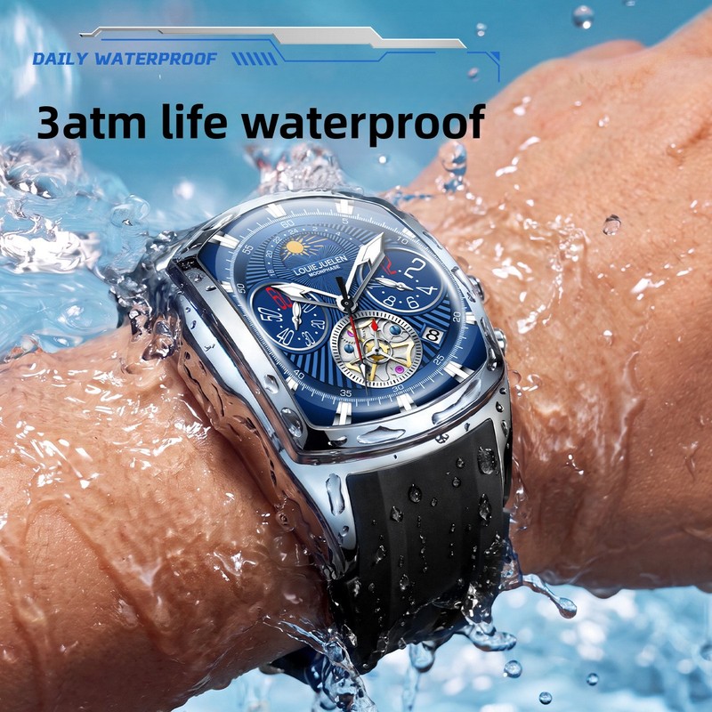Men's Luxury Quartz Watch with - огляд і ціна Tourbillon Movement Watch