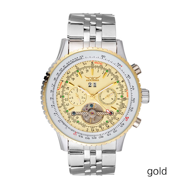 JARAGAR Mens Watches Luxury St - огляд і ціна Tourbillon Movement Watch