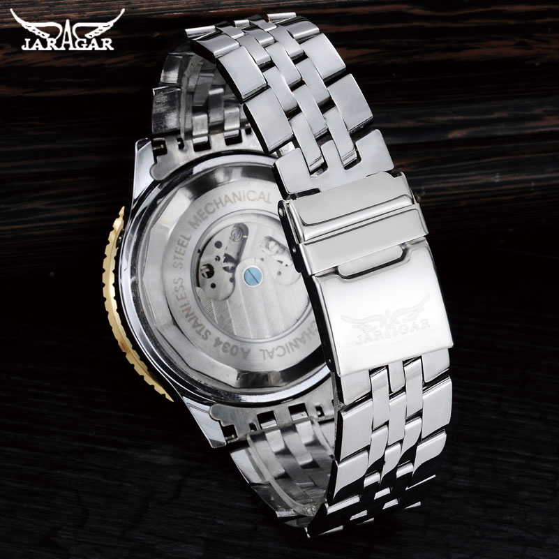 JARAGAR Mens Watches Luxury St - огляд і ціна Tourbillon Movement Watch