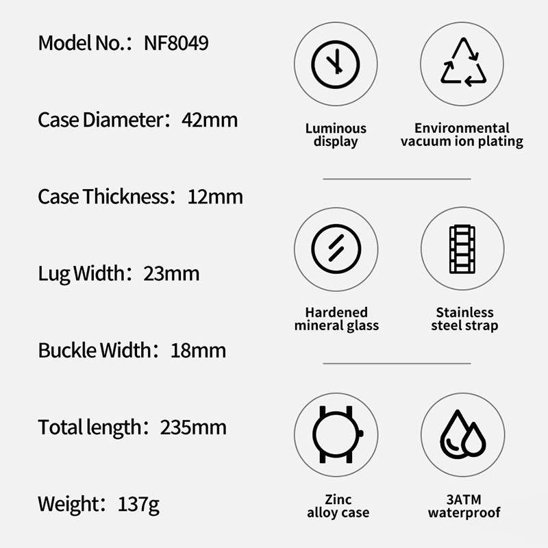 NAVIFORCE Fashion Watch For Me - огляд і ціна Luxury Watch Face