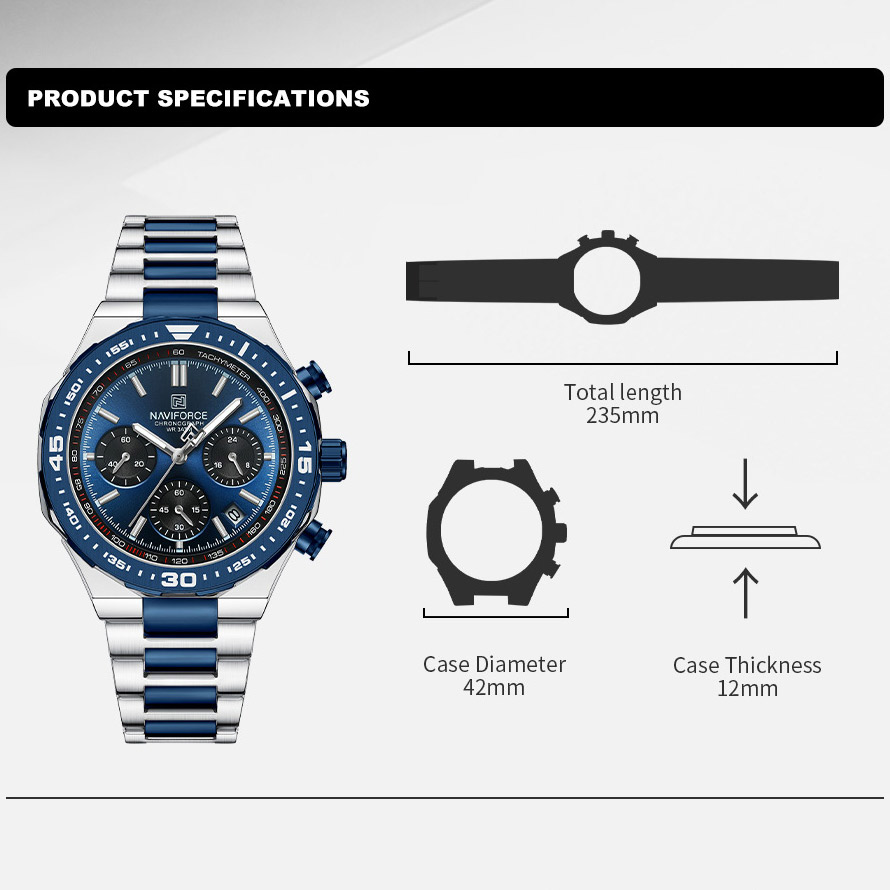 NAVIFORCE Fashion Watch For Me - огляд і ціна Luxury Watch Face