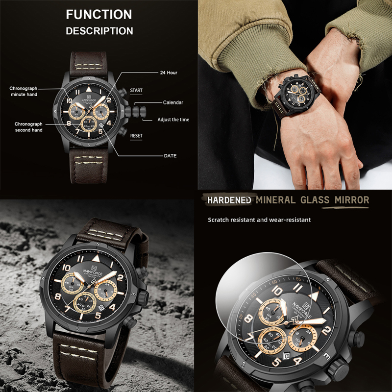 NAVIFORCE Fashion Quartz Chron - огляд і ціна Field Watch Military