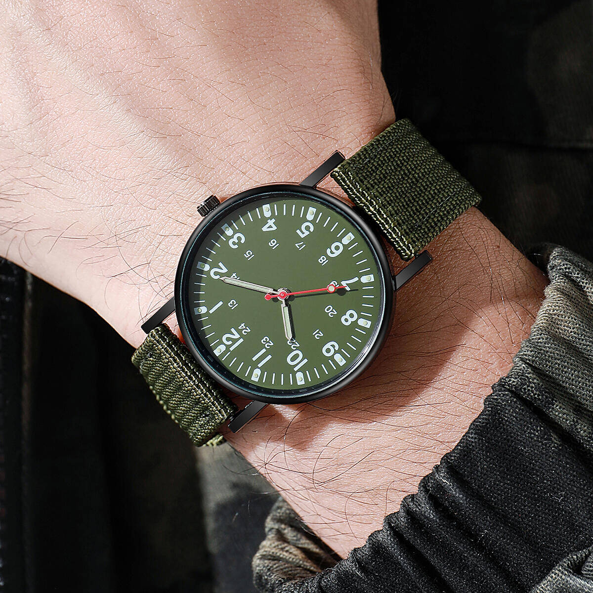 Men Watches Casual Nylon Band  - огляд і ціна Field Watch Military