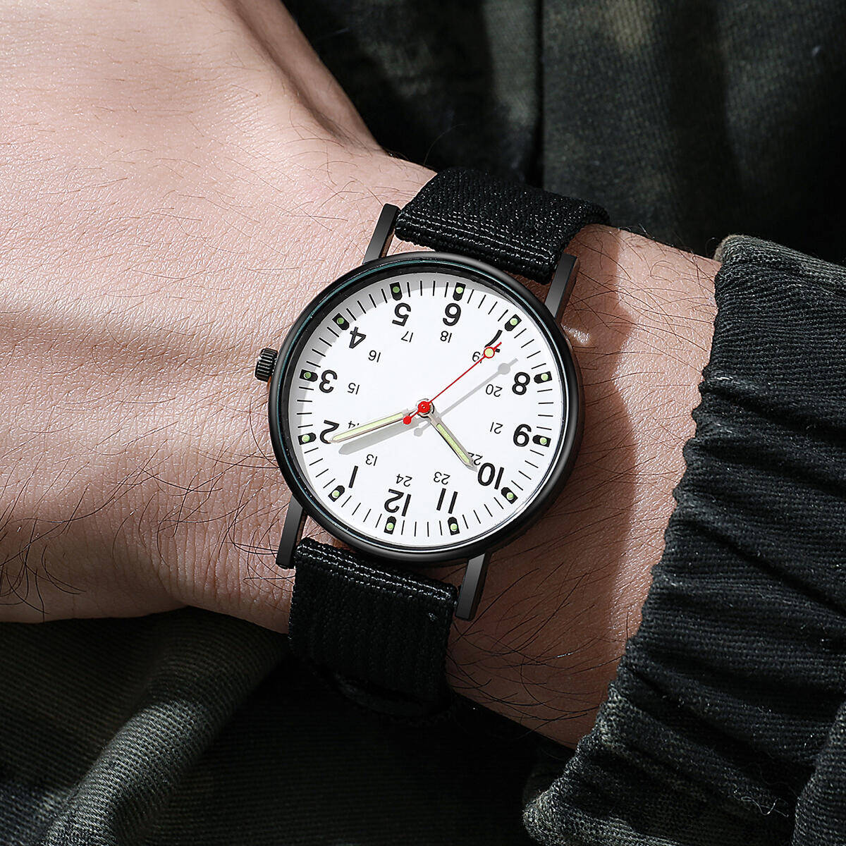 Men Watches Casual Nylon Band  - огляд і ціна Field Watch Military