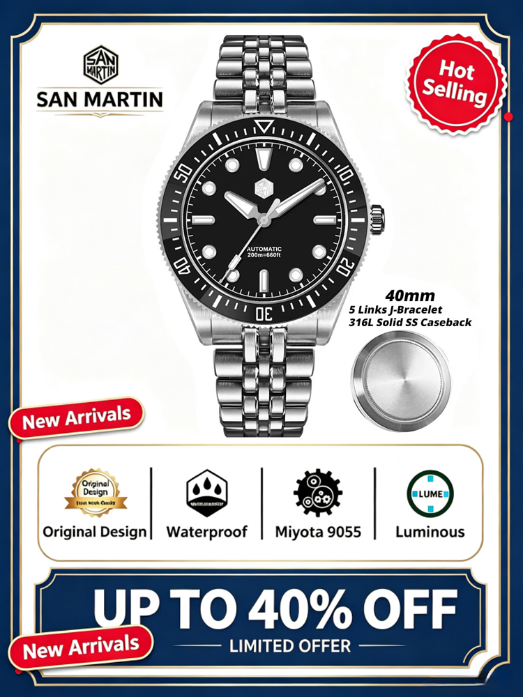 San Martin 2026 New SN0148 40m - огляд і ціна Luxury Watch G Shock