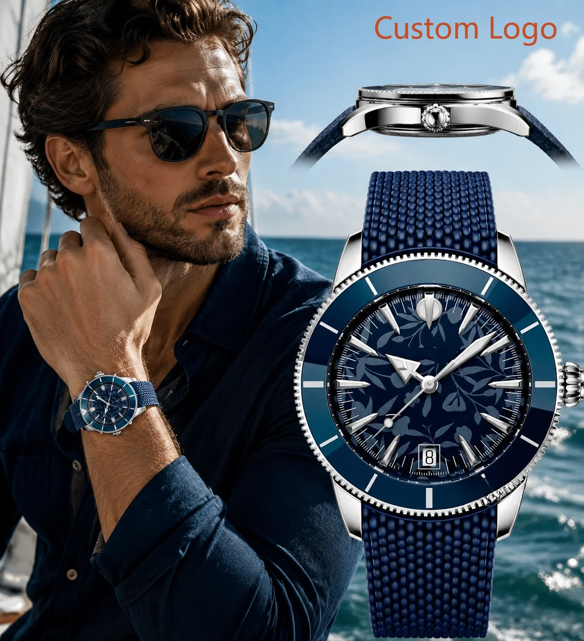 Men 46mm Diving Automatic Watc - огляд і ціна Luxury Watch Strap