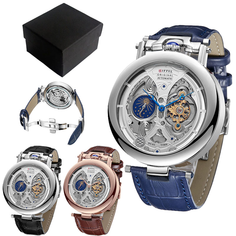 DIFFUL Luxury Big Skeleton Dia - огляд і ціна Tourbillon Movement Watch