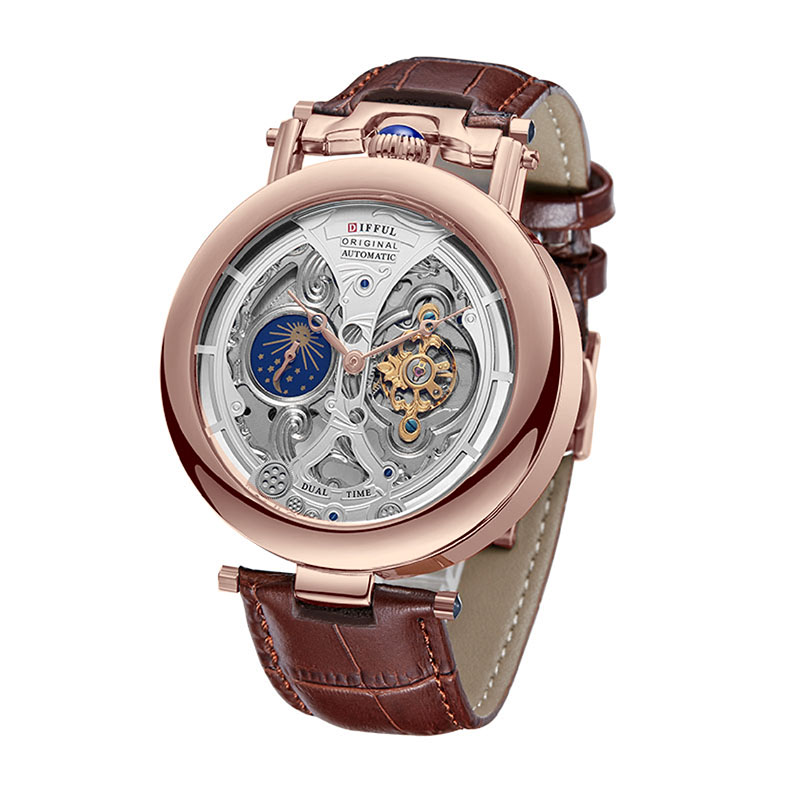DIFFUL Luxury Big Skeleton Dia - огляд і ціна Tourbillon Movement Watch