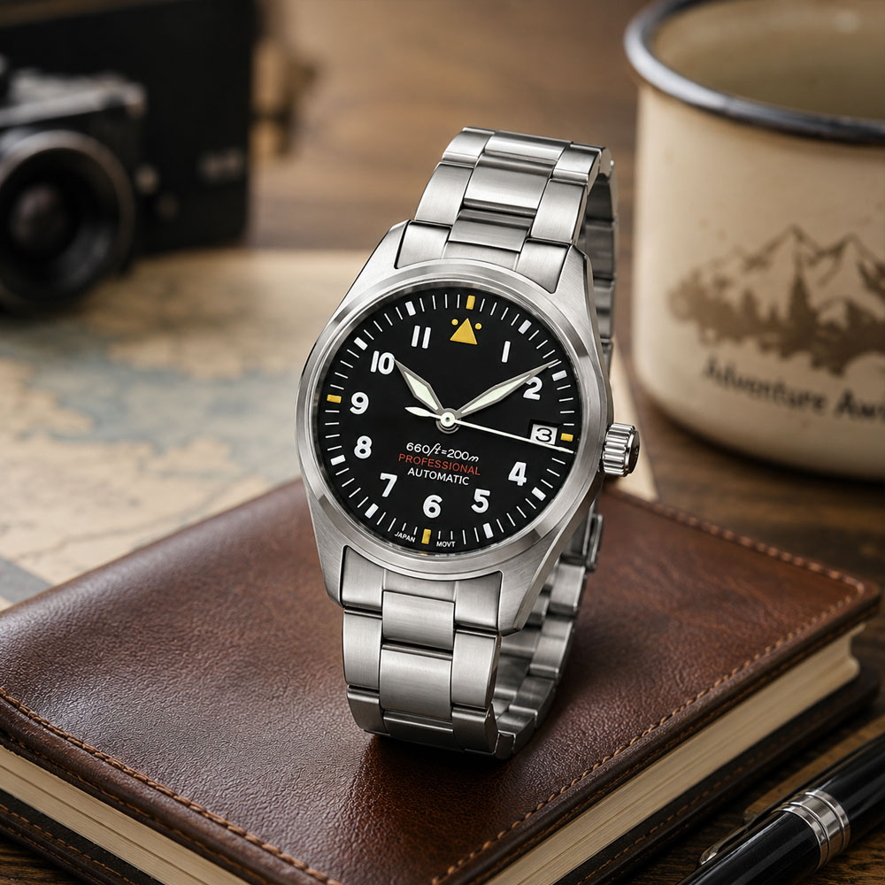 Custom LOGO 36mm 39mm Pilot Wa - огляд і ціна Automatic Pilot Watch