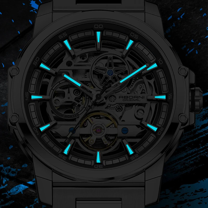 ABORNI 9039 Unique Design Skel - огляд і ціна Automatic Pilot Watch