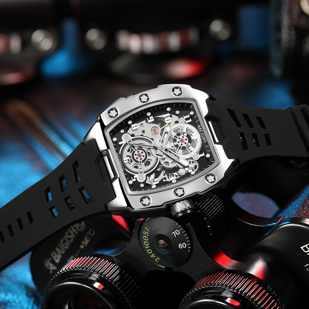 MEGIR Fashion Sport Alloy Case - огляд і ціна Tourbillon Movement Watch