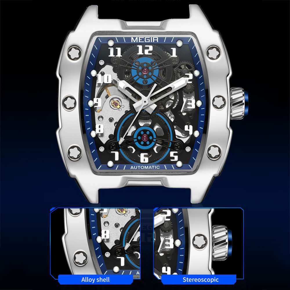 MEGIR Fashion Sport Alloy Case - огляд і ціна Tourbillon Movement Watch