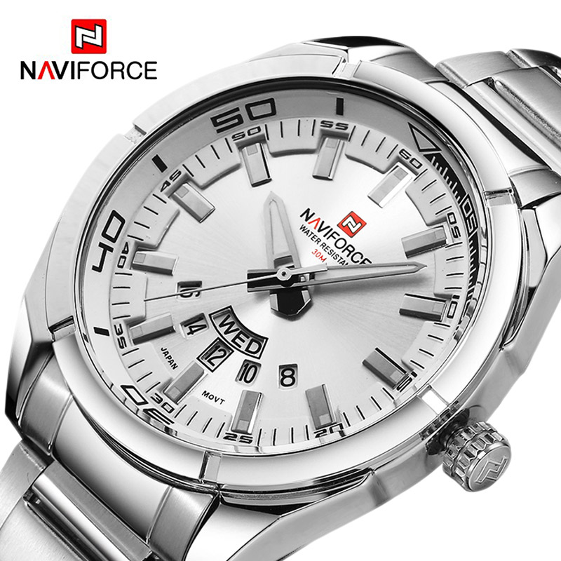 NAVIFORCE Brand Men Watches Fu - огляд і ціна Field Watch Military