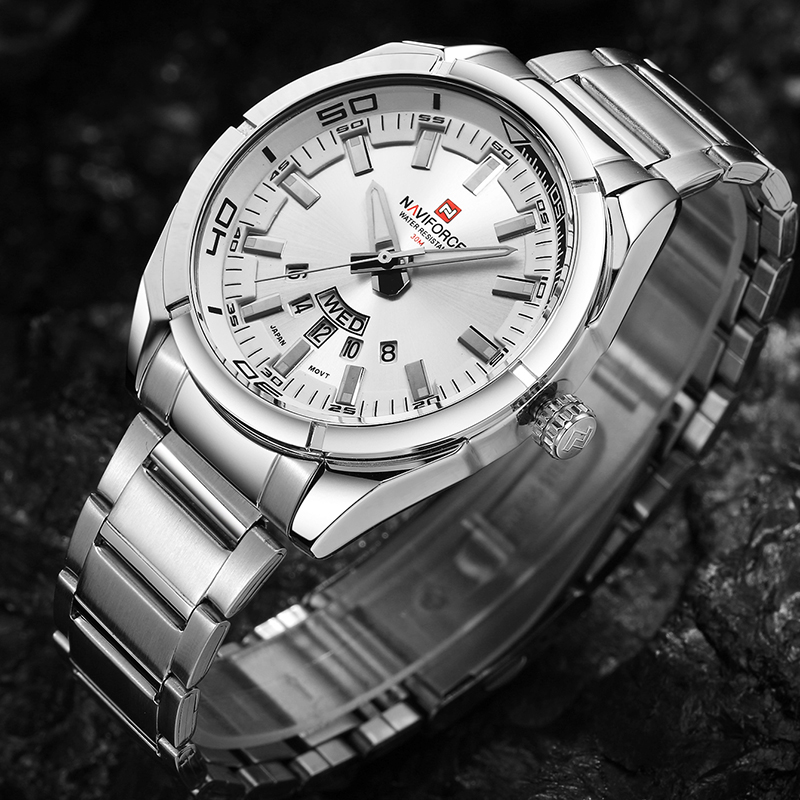 NAVIFORCE Brand Men Watches Fu - огляд і ціна Field Watch Military