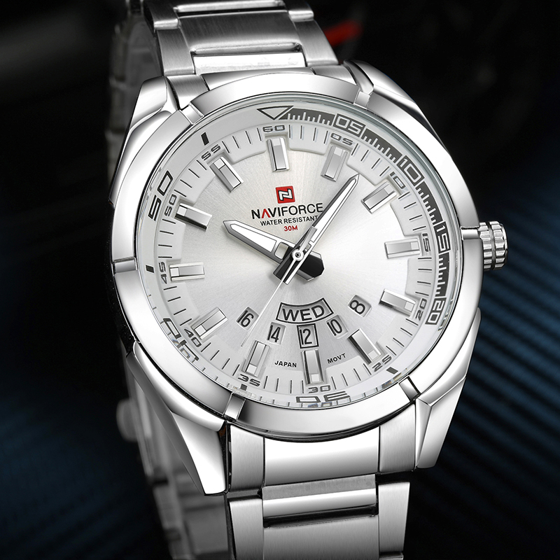 NAVIFORCE Brand Men Watches Fu - огляд і ціна Field Watch Military