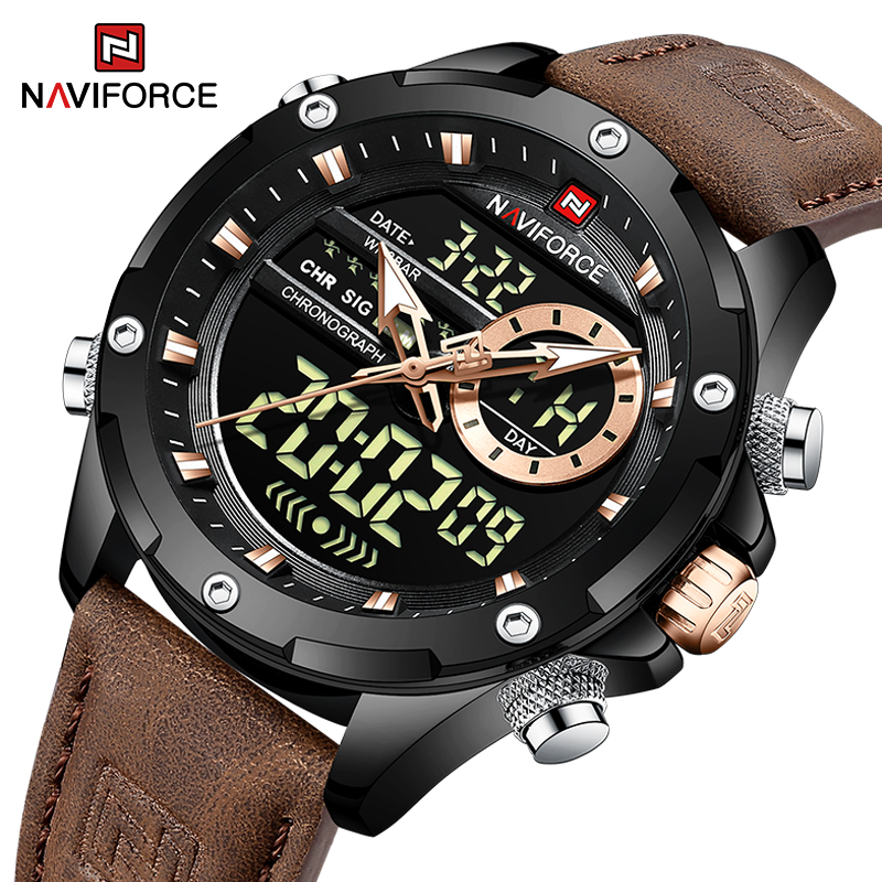 New NAVIFORCE Men Watches Quar - огляд і ціна Field Watch Military