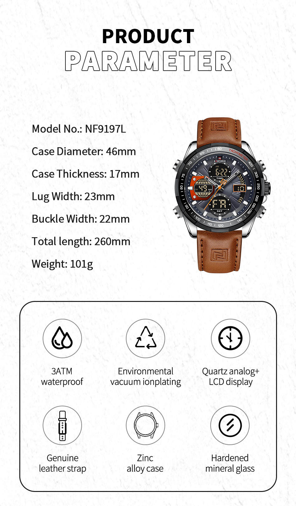 2022 NAVIFORCE Sport Watches f - огляд і ціна Field Watch Military