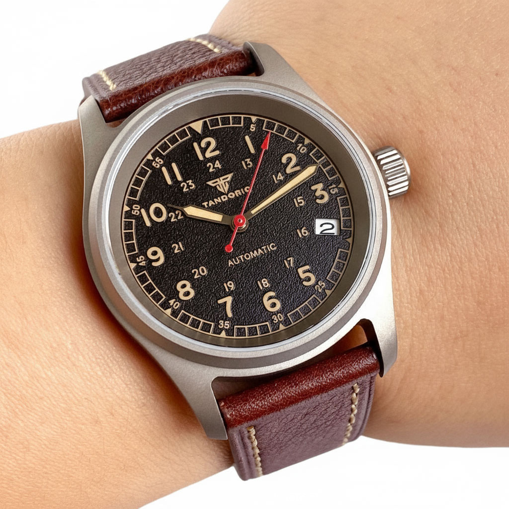 Customized Watch Titanium NH35 - огляд і ціна Automatic Pilot Watch